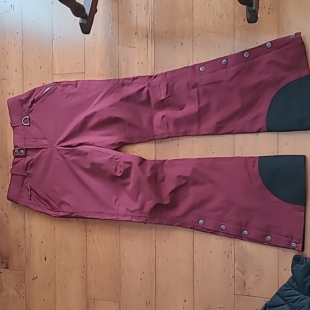 Athleta Burgundy Snow Pants